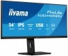 IIYAMA Monitor ProLite 34 cale XUB3493WQSU-B6 IPS,UWQHD,DP,2xHDMI,HAS,21:9,400cd,   120Hz,1000:1,1ms, USB HUBx4, 2x5W,
